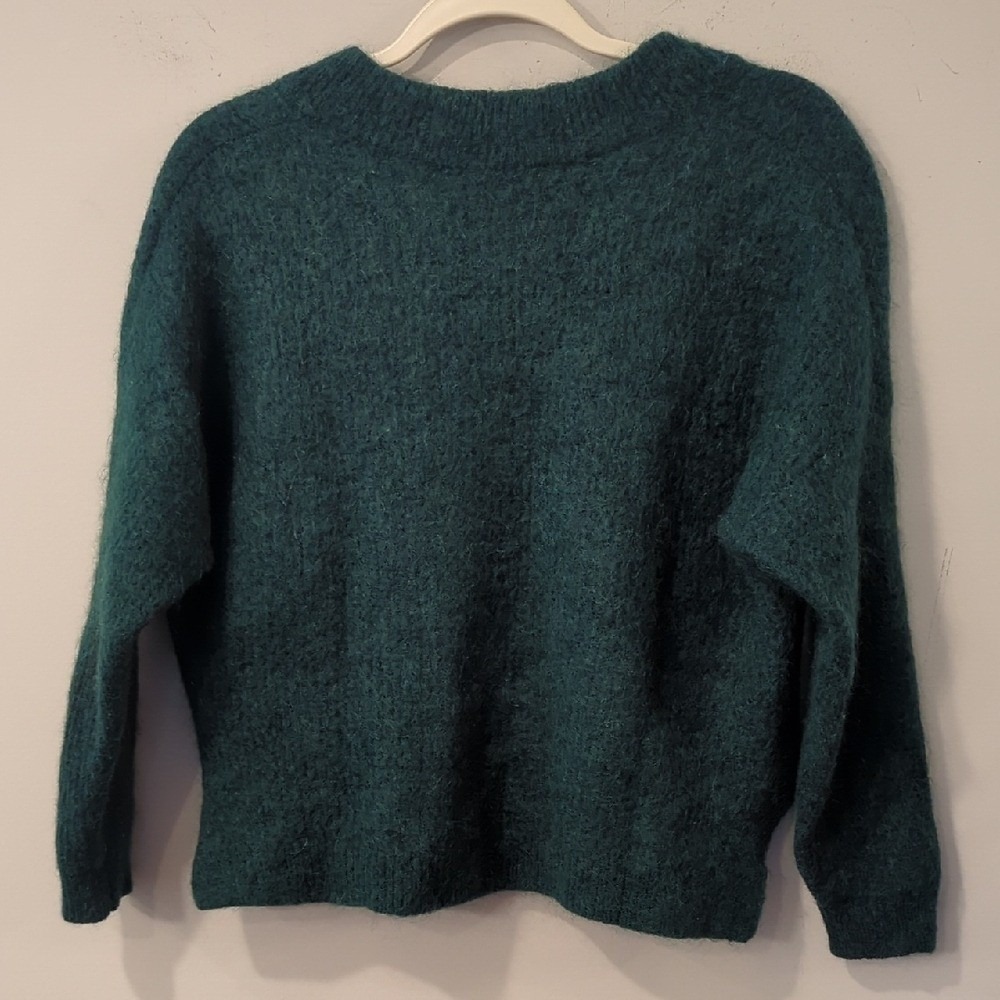 Mohair‎ Sweater Gestuz Brenda GZ V-Neck Pullover Green size Small image 5
